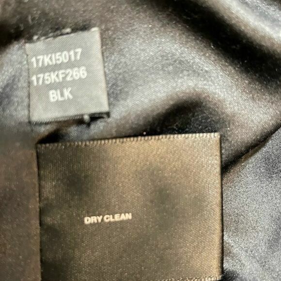 Kenneth Cole Faux Fur Black Coat Medium Women Open Front - Picture 11 of 12